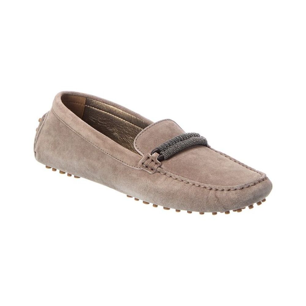 Brunello Cucinelli Suede Loafer, Brown